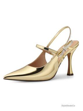 Rhinestone Bow Kitten Heel Pumps Ankle Strappy Dress Shoes